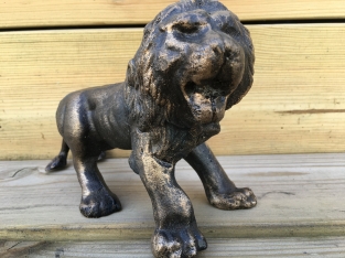 Löwe - Bronze-Look - Gusseisen